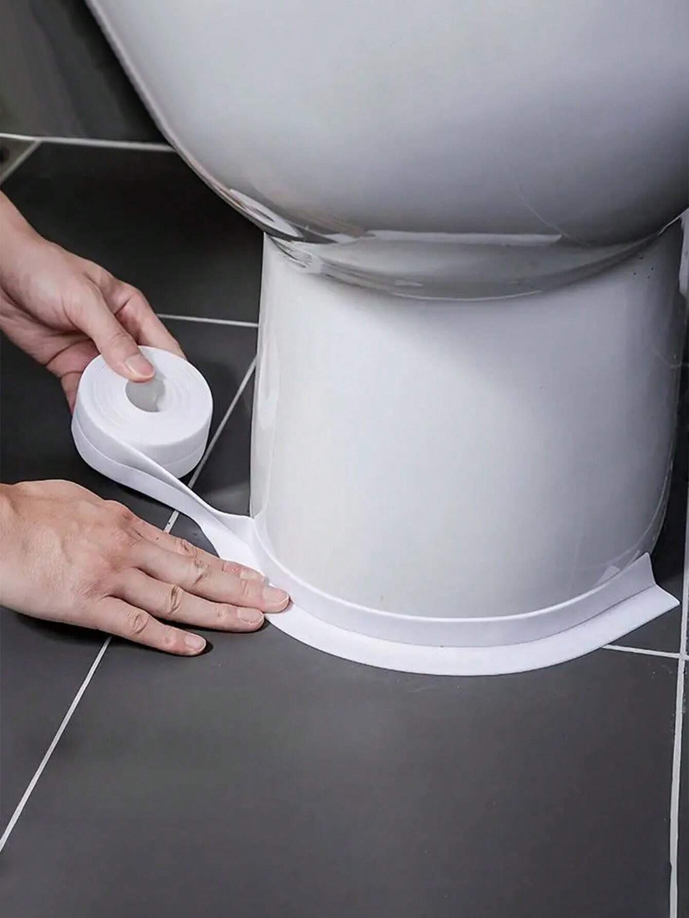 1Roll White Waterproof And Mildew-Proof Tape, Self-Adhesive Sealing Strip, Tape Caulk Strip, Caulk Sticker, Waterproof Caulking Sealing Tape, Waterproof Wall Sink Edge Gap Sticker, Cleaning Supplies