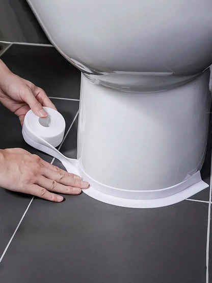 1Roll White Waterproof And Mildew-Proof Tape, Self-Adhesive Sealing Strip, Tape Caulk Strip, Caulk Sticker, Waterproof Caulking Sealing Tape, Waterproof Wall Sink Edge Gap Sticker, Cleaning Supplies