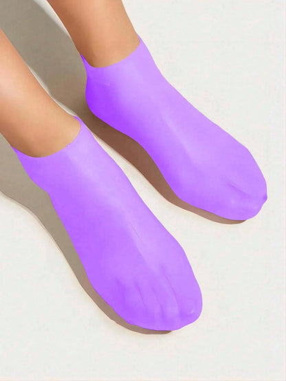 2/1 Pair Silicone Moisturizing Foot Socks, Effective Foot Care, Prevent Cracked Heels, Remove Dead Skin, Elastic Foot Socks, All-Day Moisture Locking, Prevent Dryness, Odorless, Easy To Wear And Remov