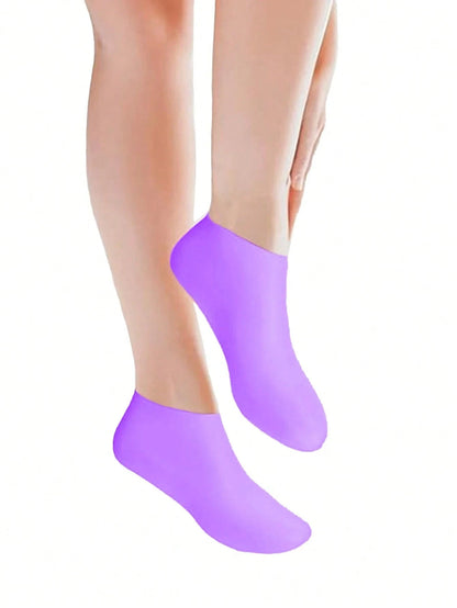 2/1 Pair Silicone Moisturizing Foot Socks, Effective Foot Care, Prevent Cracked Heels, Remove Dead Skin, Elastic Foot Socks, All-Day Moisture Locking, Prevent Dryness, Odorless, Easy To Wear And Remov