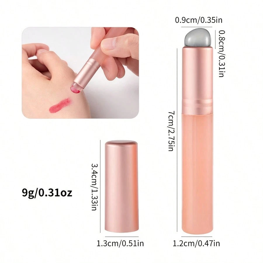 2/1pc Silicone Nail Art Brush, Reusable Nail Applicator, Nail Art Tool, Gradient Nail Brush, Suitable For Gel Nails, Nails And French Manicure