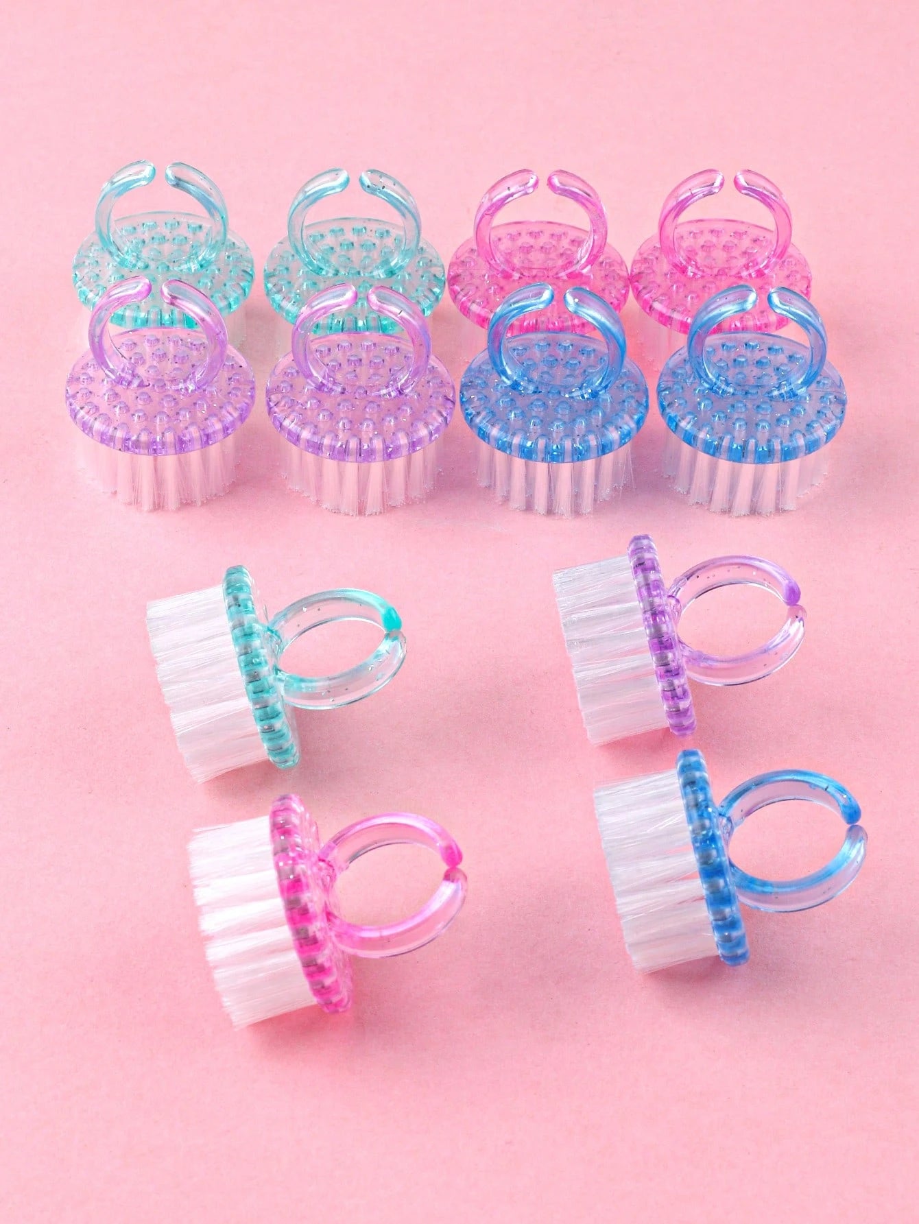 2/4/10pcs Nail Brush, Multi-Functional Brush For Nail Care, Nail Cleaning, Nail Dust Removal And Dirt Cleaning