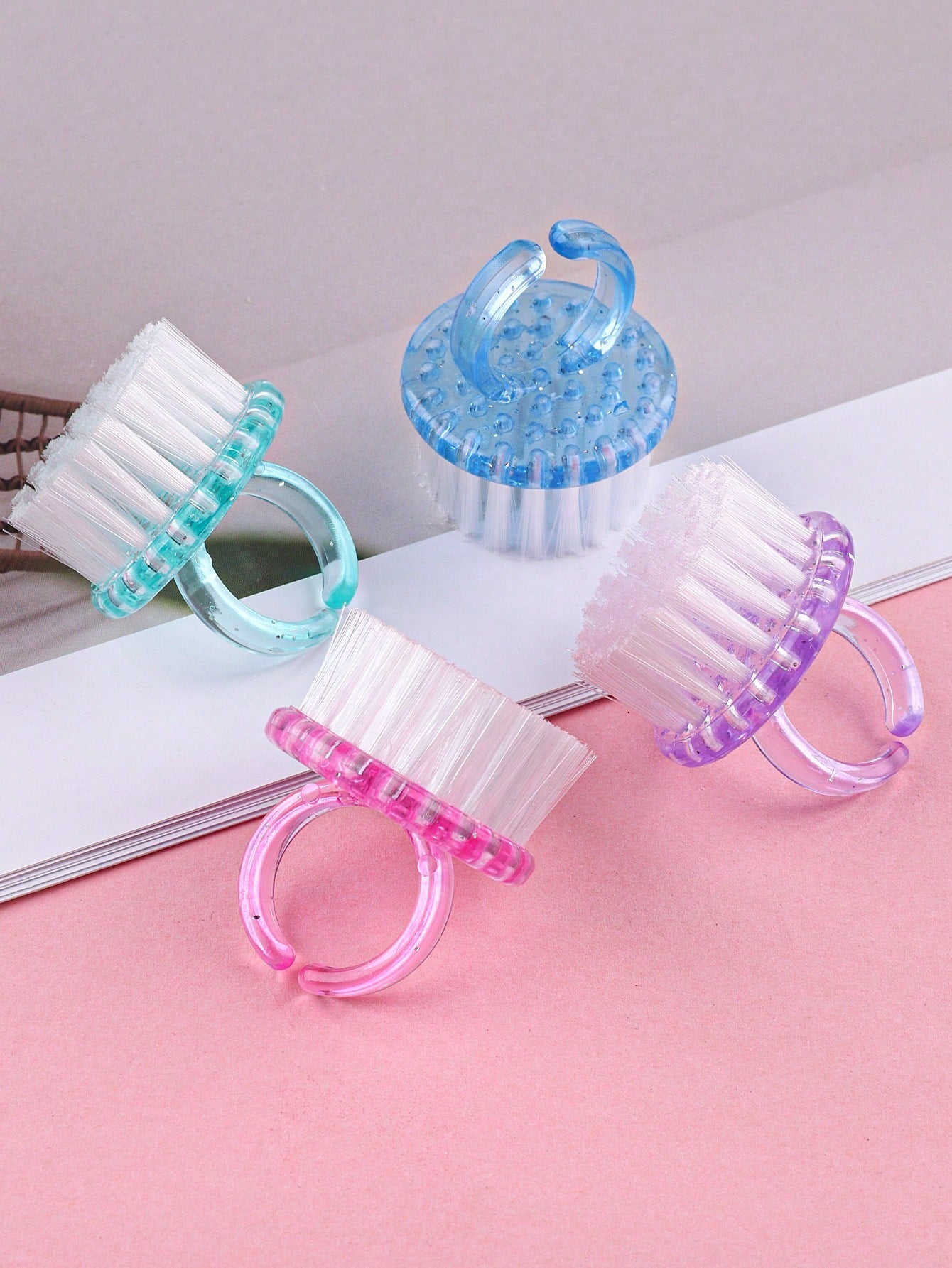 2/4/10pcs Nail Brush, Multi-Functional Brush For Nail Care, Nail Cleaning, Nail Dust Removal And Dirt Cleaning