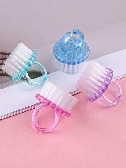 2/4/10pcs Nail Brush, Multi-Functional Brush For Nail Care, Nail Cleaning, Nail Dust Removal And Dirt Cleaning