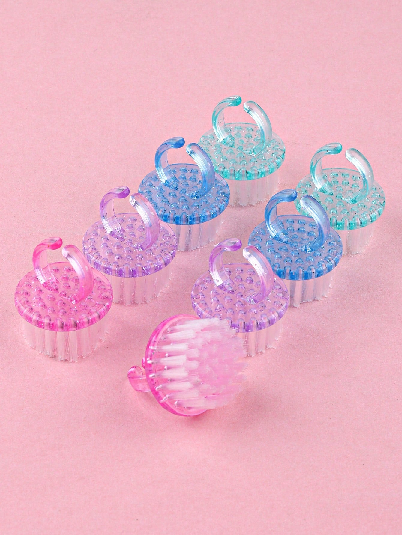 2/4/10pcs Nail Brush, Multi-Functional Brush For Nail Care, Nail Cleaning, Nail Dust Removal And Dirt Cleaning