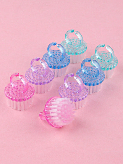 2/4/10pcs Nail Brush, Multi-Functional Brush For Nail Care, Nail Cleaning, Nail Dust Removal And Dirt Cleaning