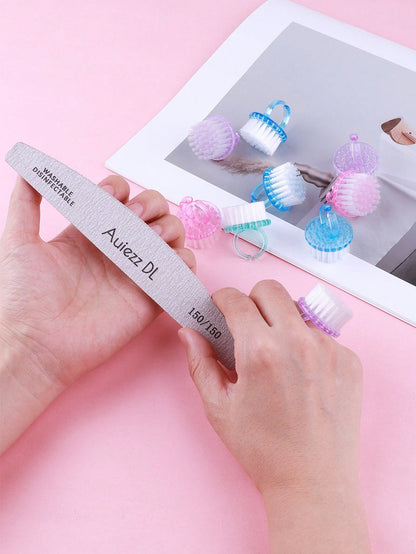2/4/10pcs Nail Brush, Multi-Functional Brush For Nail Care, Nail Cleaning, Nail Dust Removal And Dirt Cleaning