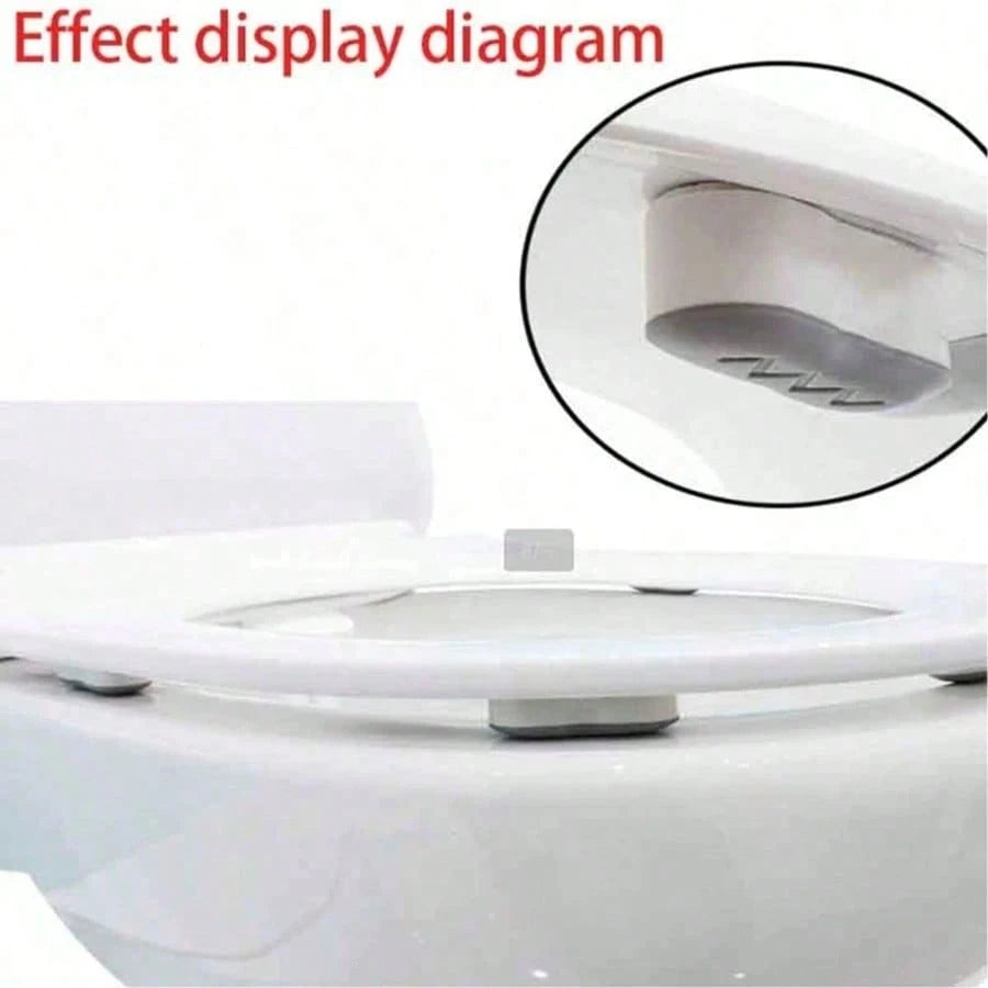 2/4/6/8/10Pcs Toilet Seat Cushion Edge Guards, With Strong Cushioning And Adhesive Function, Suitable For Toilet Accessory Installation, Making Your Toilet Seat More Stable And Comfortable