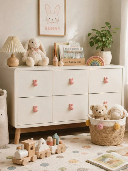 2/4pcs Pink Bow Drawer Pulls- Decorative Handles With Screws, Cute Style For Kids Bedroom Wardrobe Drawers, Cabinets And Other Furniture