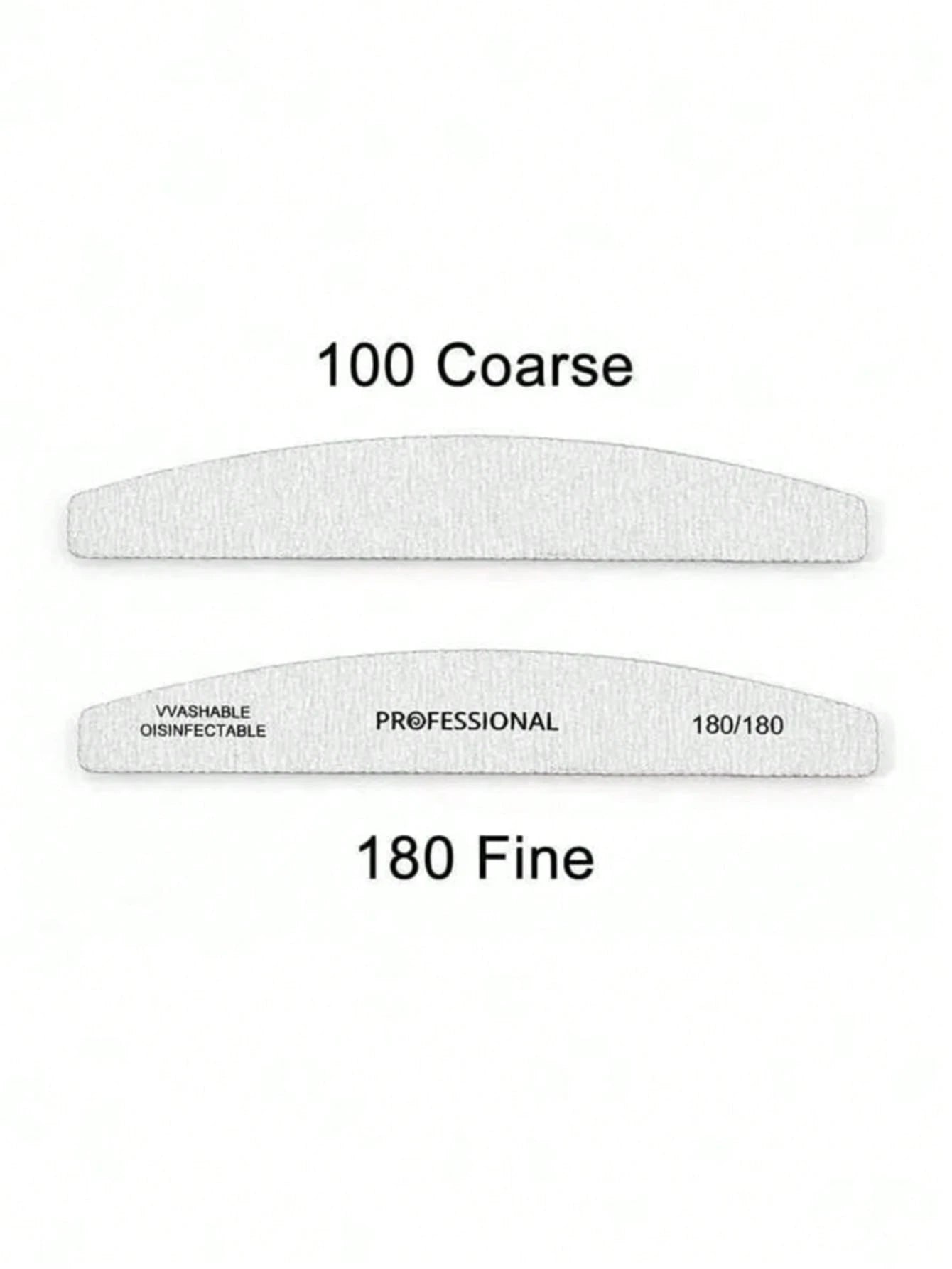 2/5pcs Double-Sided Nail Files, Washable, Reusable, Suitable For Natural Nails And Acrylic Nails, Manicure Tools For Home And Nail Salon Use. Nail Supplies, Nail Tools, Nail Art Tools, Back To School