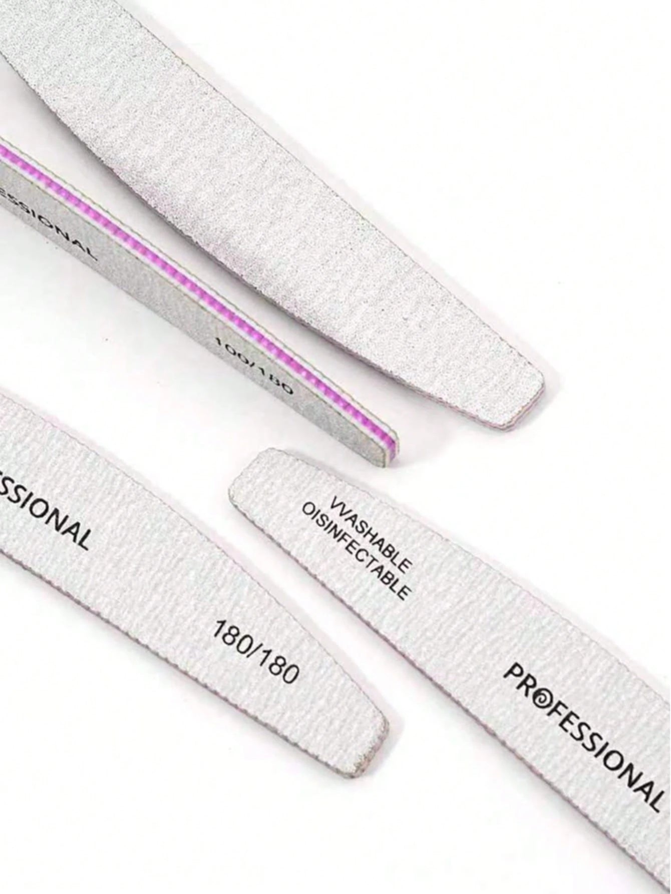 2/5pcs Double-Sided Nail Files, Washable, Reusable, Suitable For Natural Nails And Acrylic Nails, Manicure Tools For Home And Nail Salon Use. Nail Supplies, Nail Tools, Nail Art Tools, Back To School