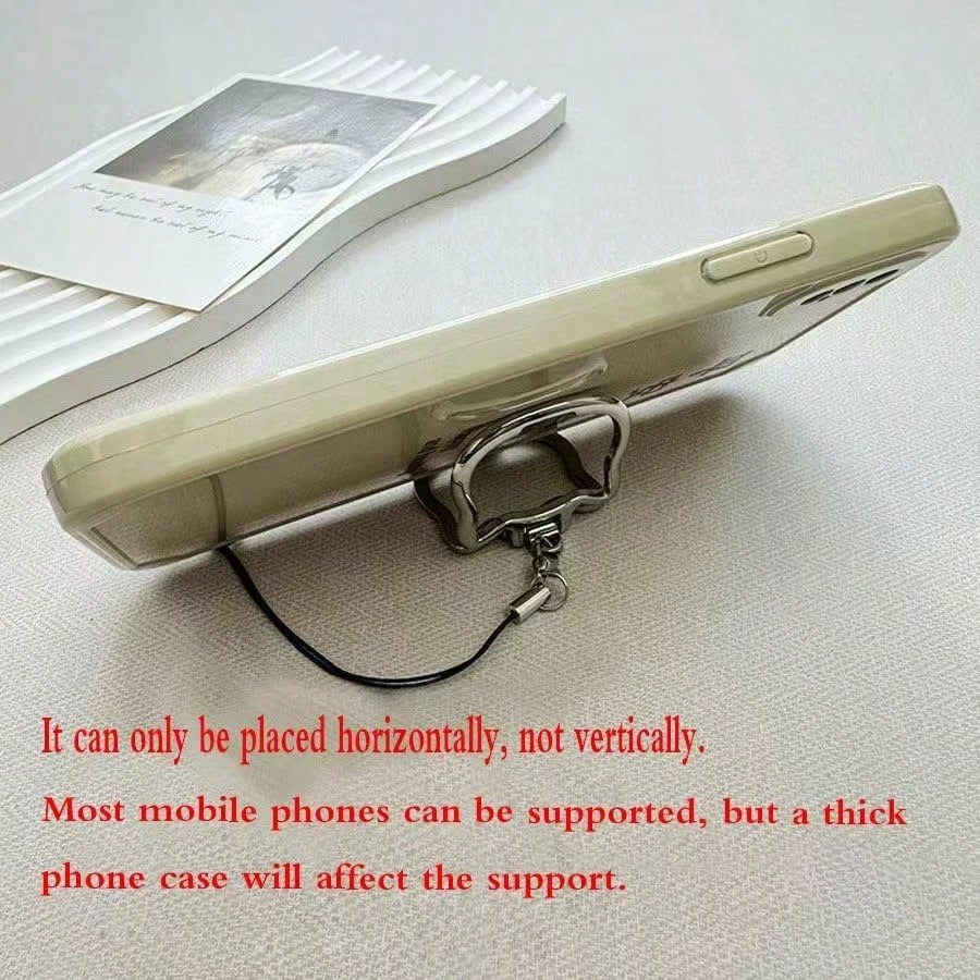 2-In-1 Multifunctional Phone Lanyard Holder, Portable Slouchy Bracket, Metal Folding Ring Pendant Phone/Tablet Stand, Suitable As Birthday/Holiday Gift For Mother, Family And Friends