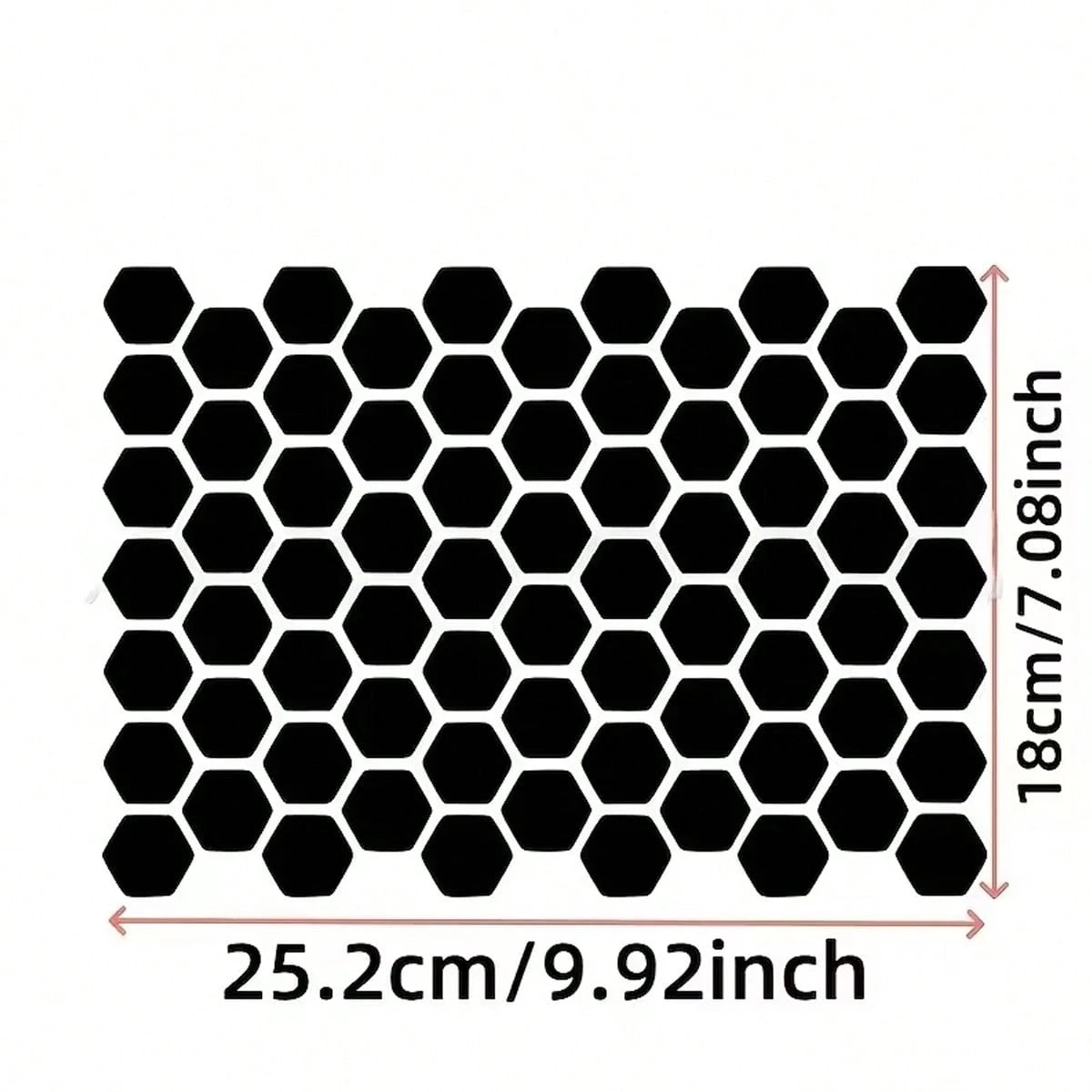 2 Pieces Set Of GM Window Film Decoration, Self-Adhesive Hexagonal Honeycomb Vinyl Stickers, Truck Side Window Honeycomb Stickers, Waterproof, Sunproof, Scratch-Resistant, Durable Stickers, Classic Pa