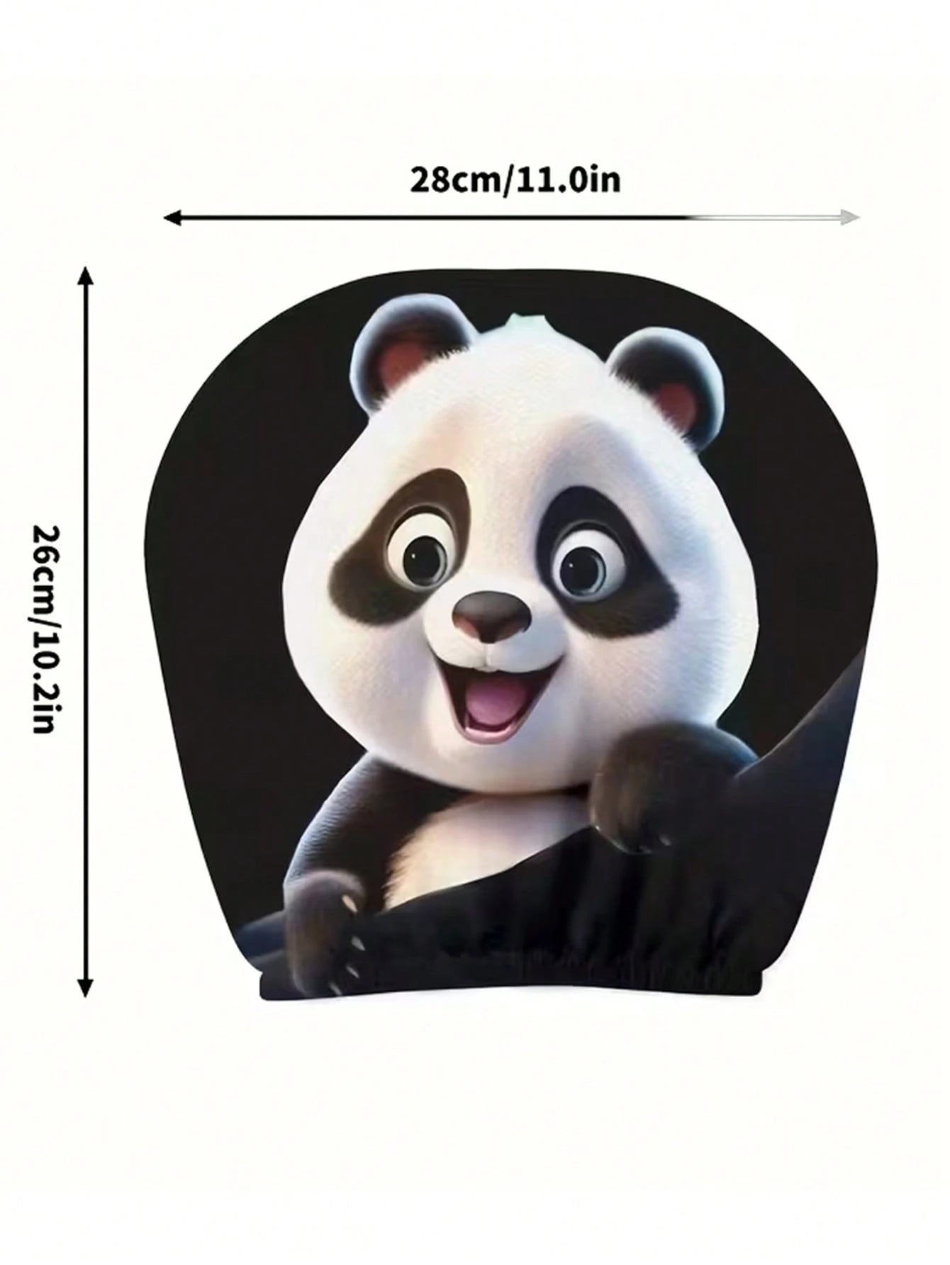2 Sets Of Cute Baby Panda Printed Car Headrest Covers, Universal Stylish Seat Protectors, Suitable For Long-Distance Travel, Business Trips, Date Nights And Car Decoration, Enhancing The Driving Exper