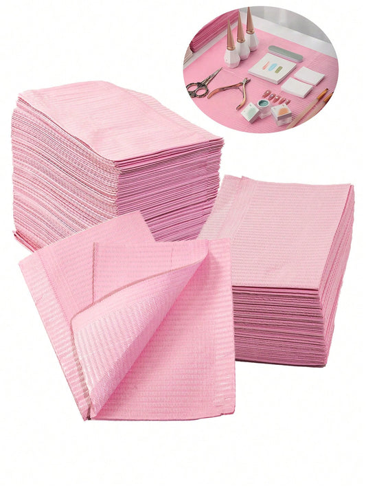 20 PCS Disposable Manicure Tablecloths Waterproof Oil-Proof Penetration-Proof Foldable Table Pads Cleaning Pads Dental Bibs Salon Practice Manicure Dentist Medical Pads Table Cover Supplies Nail Tech
