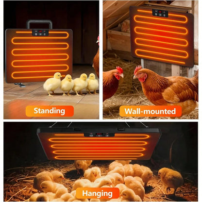 200W C-Hicken Coop Heater S-Afe Radiant Spae Heat Energy Chick Pet Cat Dog Warmer