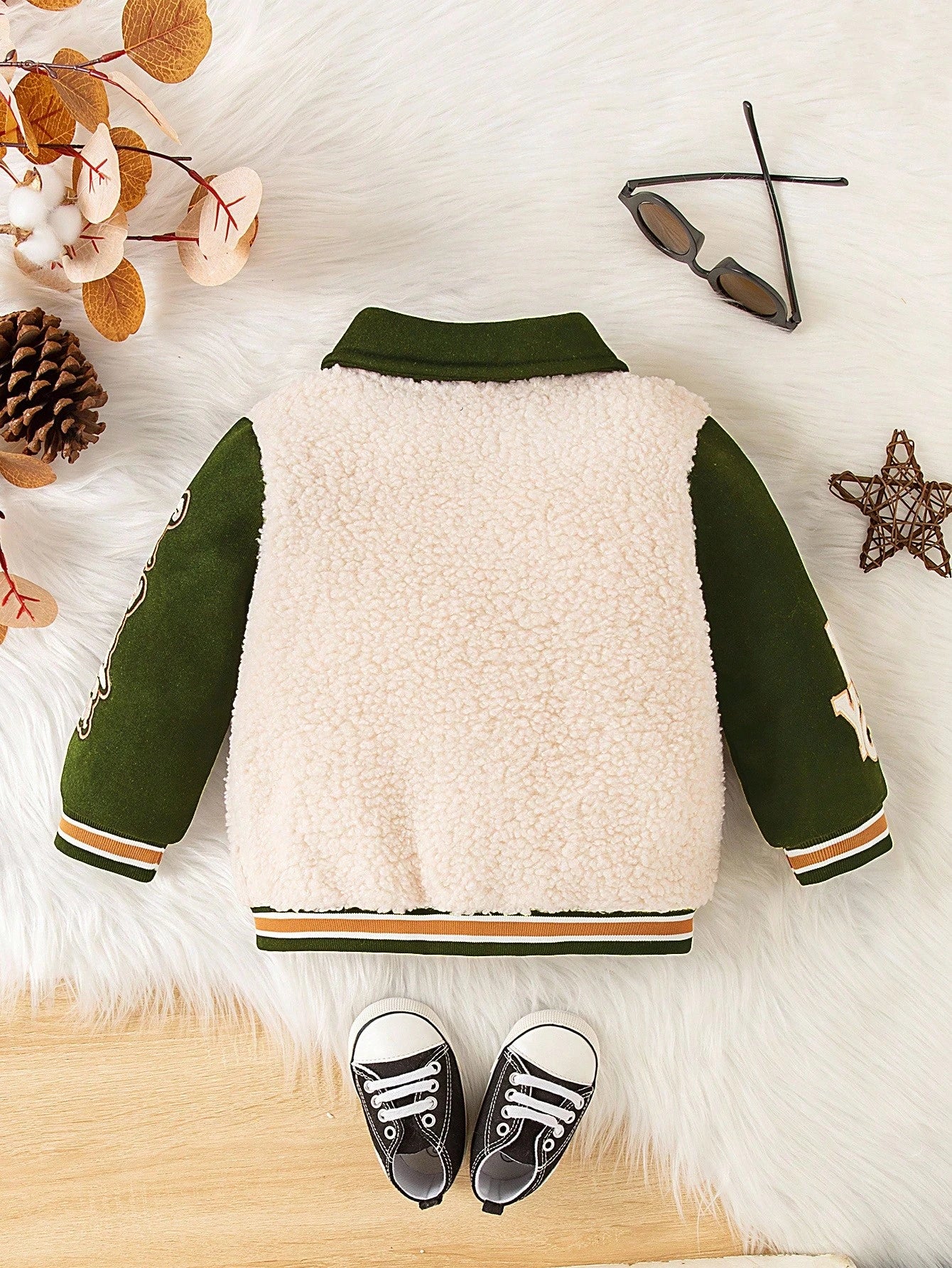 2024 New Autumn/Winter Fashion Street Style Lapel Jacket For Baby Boys Fall