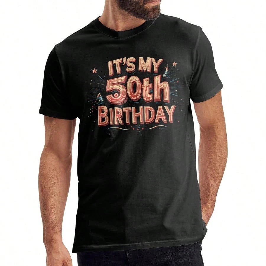 2026 50th Birthday Gift Shirts Vintage 1976 Shirt For Women Letter Print Retro Party Tops Short Sleeve Casual Tee