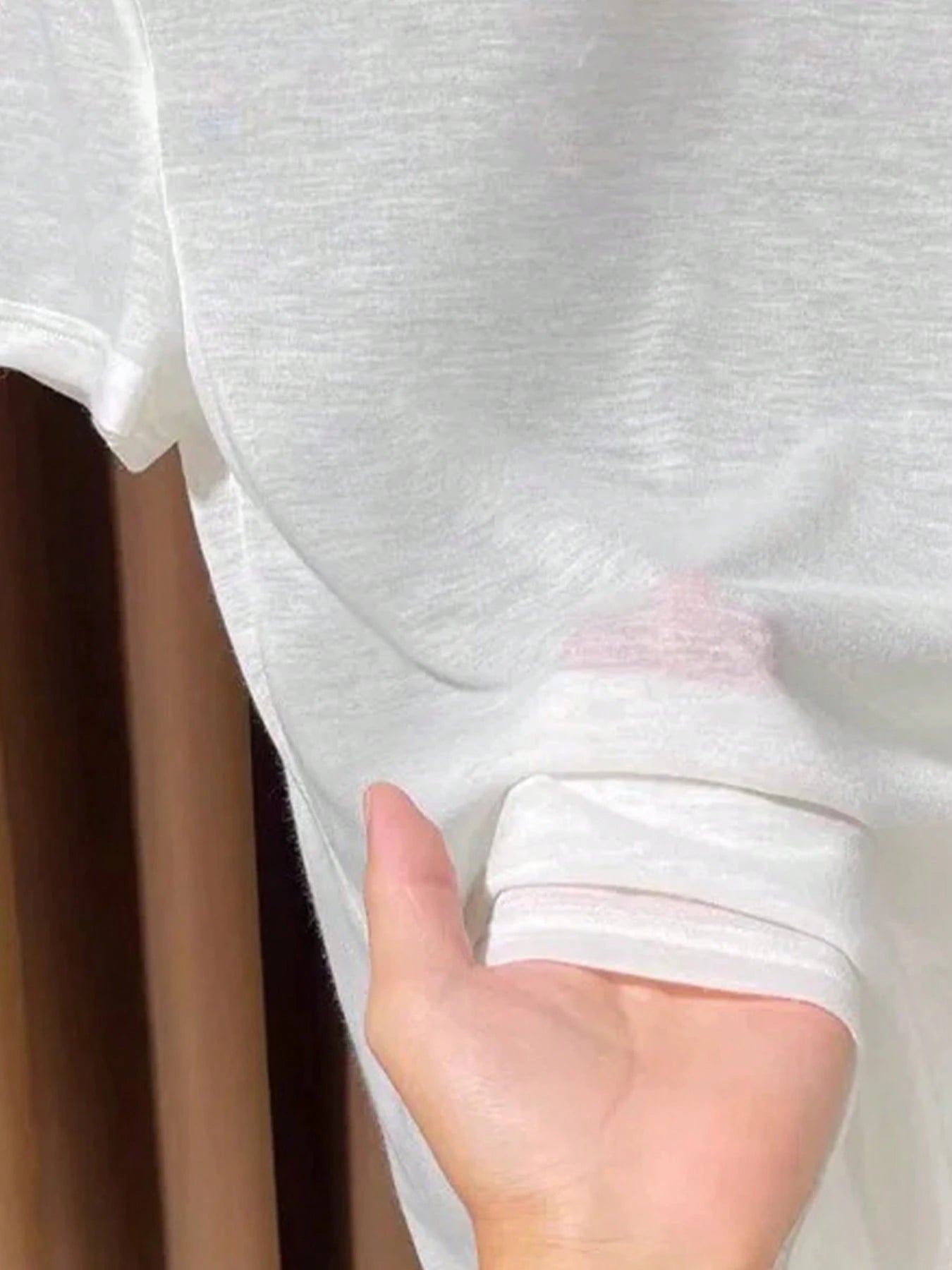 2026 New Knitted Face Mask Short Sleeve Undershirt, Women's Summer Thin Round Neck White T-Shirt Casual