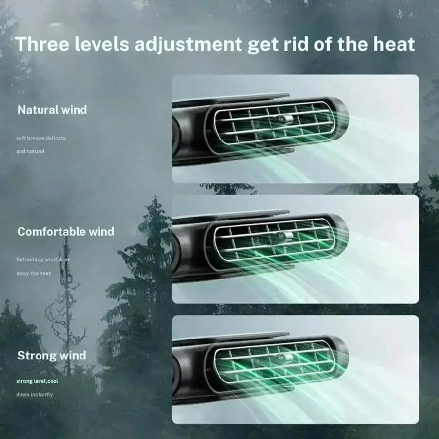 2026 New Model Car Seat Fan- High-Power Turbo Airflow, USB-Powered, Rear-Mounted For Automobiles