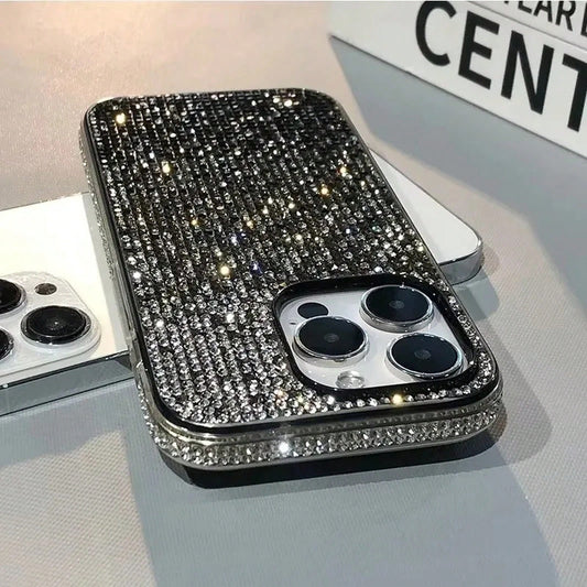2026hot 17 Pro Luxury Full Glitter Cases 17 16 15 11 12 13 14 Pro Plus X XS Ultra Thin Cover Phone Anime Phone Cases Fundas Para 17 Pro 17 Cases