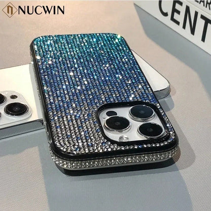 2026hot 17 Pro Luxury Full Glitter Cases 17 16 15 11 12 13 14 Pro Plus X XS Ultra Thin Cover Phone Anime Phone Cases Fundas Para 17 Pro 17 Cases
