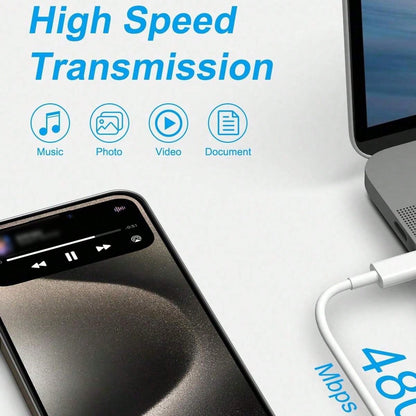 20W Fast Charging Set: USB C Wall Charger + 3.3Ft/100cm USB C To Type C Cable, Compatible With IPhone 17 Pro Max/17 Pro/17/16/15 Pro Max/15 Pro/15 Plus/15, Type-C Devices