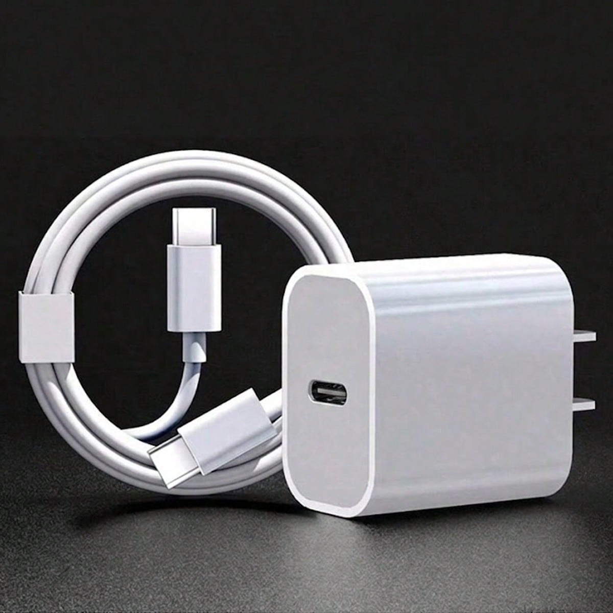 20W Fast Charging Set: USB C Wall Charger + 3.3Ft/100cm USB C To Type C Cable, Compatible With IPhone 17 Pro Max/17 Pro/17/16/15 Pro Max/15 Pro/15 Plus/15, Type-C Devices