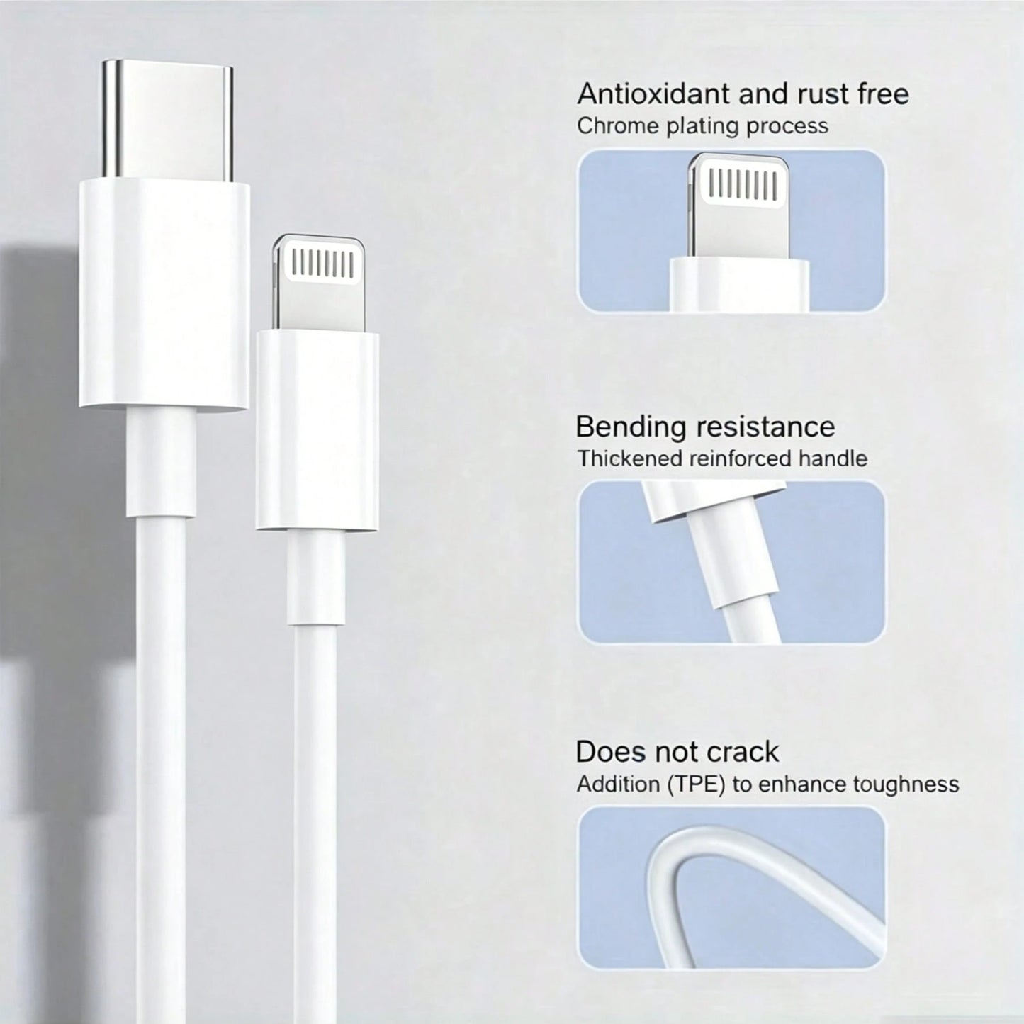 20W Fast PD Charging Cable- Lightning Cables Compatible With Apple 14 13 12 11 Pro Max Mini 14 8 Plus X XR XS USB C Cable For Gaming And Earphone Accessories With Quick Charge And Sync