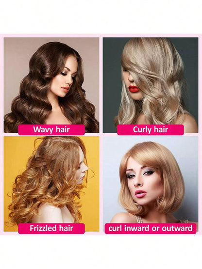 24pcs/3sets Self-Locking Hair Curlers Set, Suitable For Short To Medium Length Hair. Self-Locking Hair Curlers Set, Heatless Hair Curlers Set With Clips, Suitable For Fine To Coarse Hair. Hair Curlers