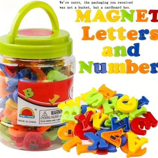 26 Pieces Magnetic English Alphabet Letters, Colorful Uppercase ABC Fridge Magnets For Kids, Montessori Educational Early Learning Toys, Preschool Spelling Learning Game, Toddler Refrigerator Magnetic