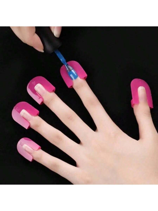26 Sets Of 10-Size U-Curve Nail Protectors, Nail Polish Spill Protectors,Nail Supplies,Nail Tools,Nail Art Tools,Back To School,Nails,Nail Tools For Press On Nails