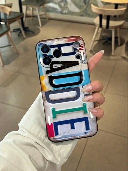 2D Image BADDIE Pattern TPU Shockproof Soft Case With License Plate Design. Suitable For IPhone 17, 17 Air, 17 Pro, 17 Pro Max, 16, 15, 14, 13, 12, 11, Pro Max, X, XS, Plus, Mini, 16E/SE4, And Also Ga