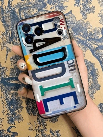 2D Image BADDIE Pattern TPU Shockproof Soft Case With License Plate Design. Suitable For IPhone 17, 17 Air, 17 Pro, 17 Pro Max, 16, 15, 14, 13, 12, 11, Pro Max, X, XS, Plus, Mini, 16E/SE4, And Also Ga
