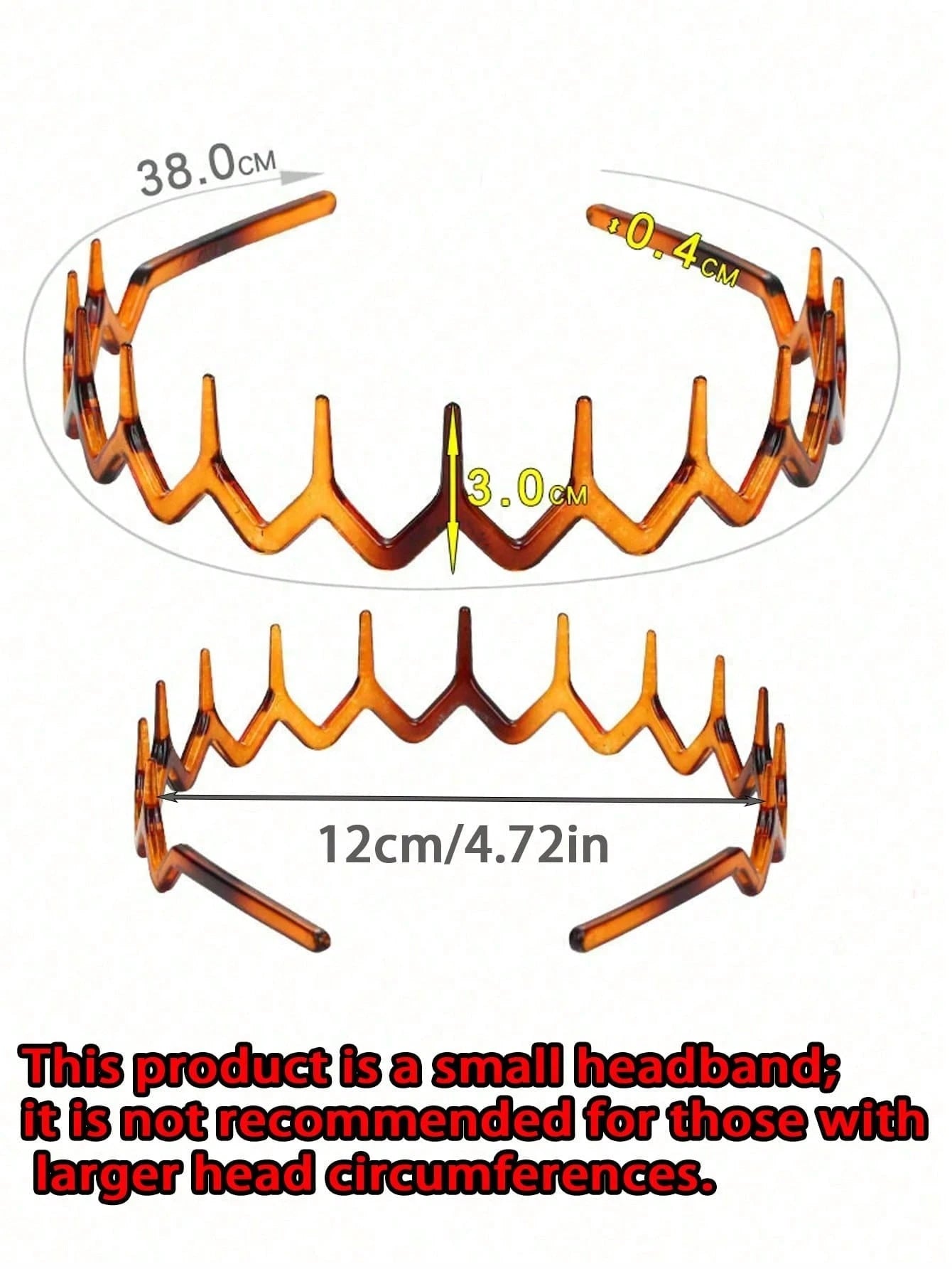 2pcs/1pc Women's Minimalist Zigzag Headband, Can Be Used As Headband, Hairband, Styling Accessory, Travel Essential, Suitable For Women And Girls Daily Wear, Casual Occasions, Commuting And Vacation