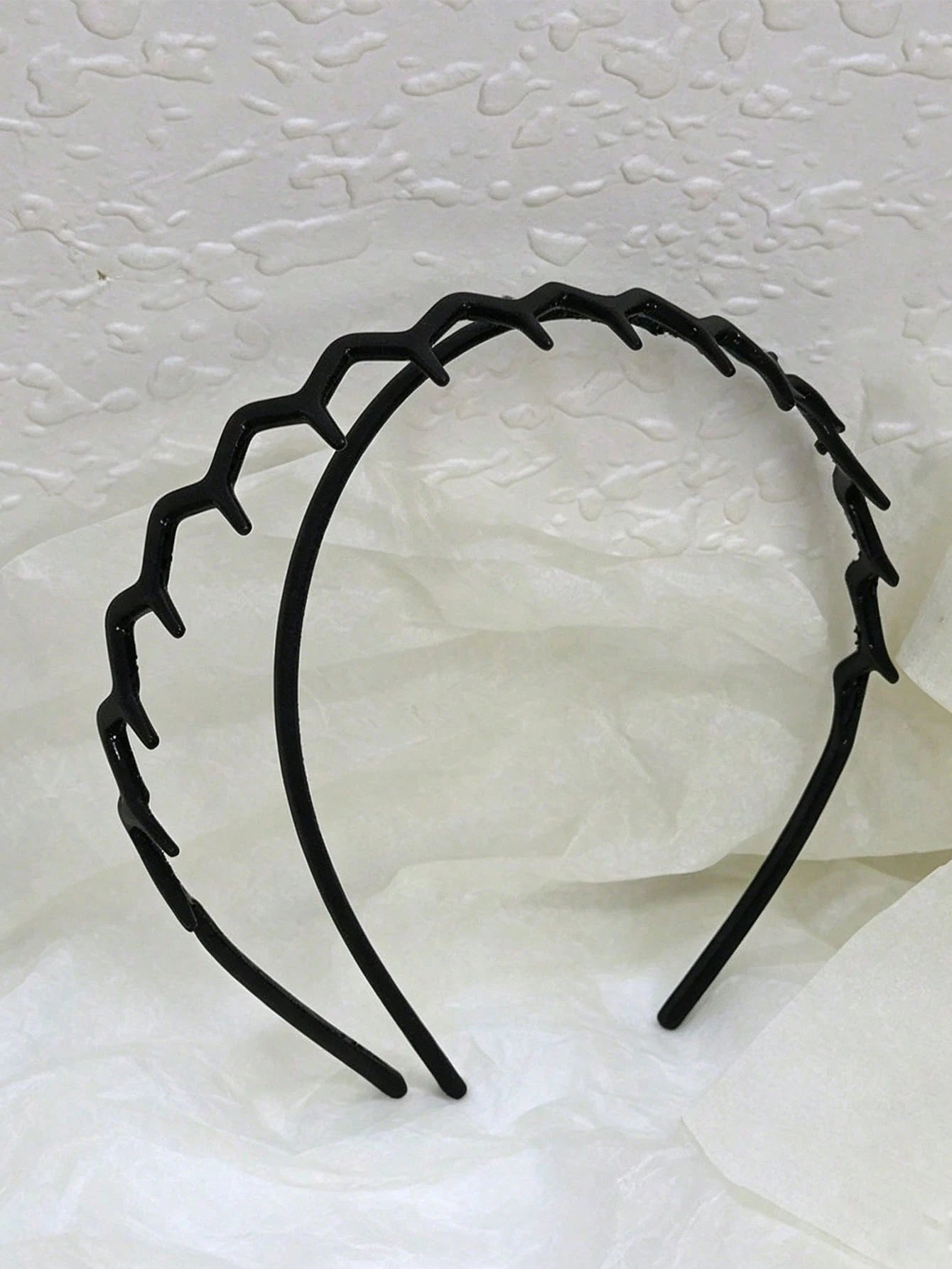 2pcs/1pc Women's Minimalist Zigzag Headband, Can Be Used As Headband, Hairband, Styling Accessory, Travel Essential, Suitable For Women And Girls Daily Wear, Casual Occasions, Commuting And Vacation