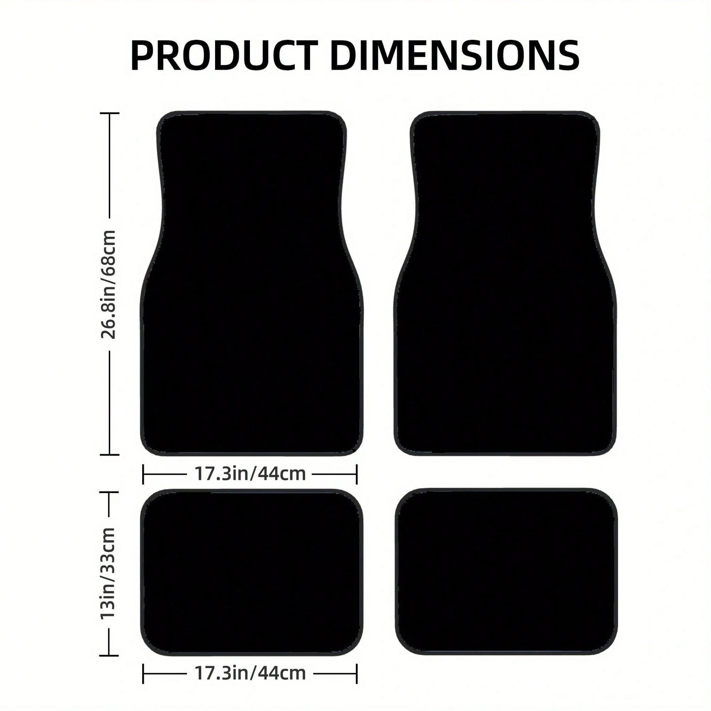 2pcs/4pcs Car Floor Mats, Full-Coverage Universal Mats For The Front And Rear Seats Of Cars, Suitable For SUVs,, Sedans, And Trucks, With Purple Bat Print Halloween Decoration