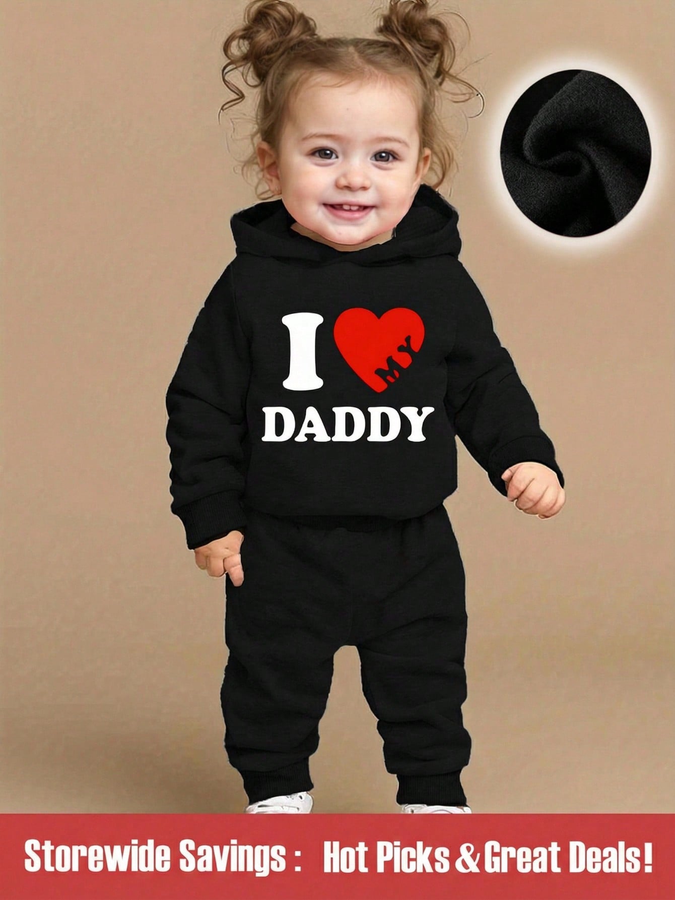 2pcs Baby Girl Fashion Rainbow Letter Print Hoodie Sweatshirt Pants Set Casual Cute Basic Cowboy Warm Outfit For Autumn/Winter Matching Family