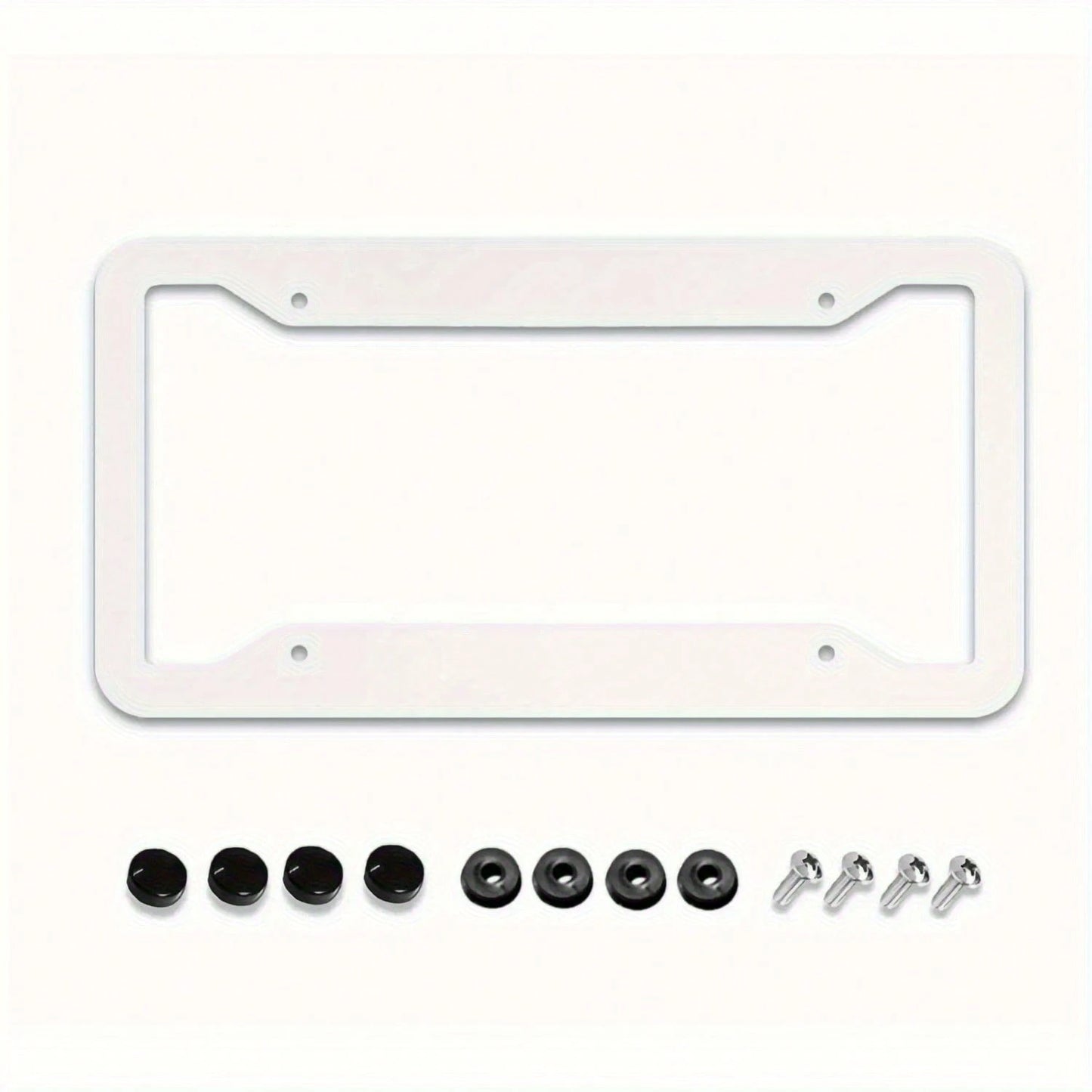 2pcs Black Leopard Print Stainless Steel License Plate Frames, Premium Auto Decor With Covers & Screws For US Vehicles, Ideal For Car Customization Lovers,Car Cover,Car Must Haves,Gifts,Car Decor,Car