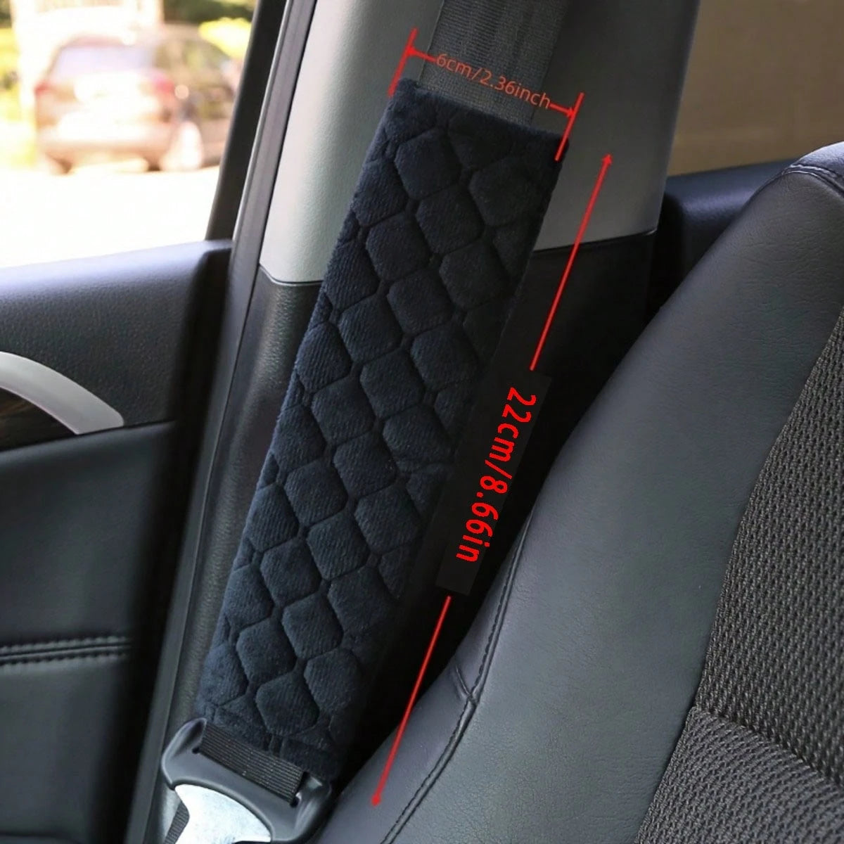 2Pcs Car Seat Belt Shoulder Pads, Soft And Breathable Shoulder Protectors, Suitable For Cars, Trucks, SUVs, And Trucks. Universal Seat Belt Shoulder Pads, Unisex Car Interior Accessories, Car Interior
