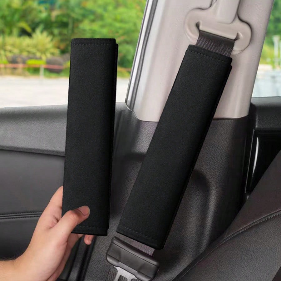 2pcs Car Seat Belt Shoulder Pads, Unisex Auto Interior Accessories, Soft & Breathable Seat Belt Covers, Essential Summer Item,Car Accessories