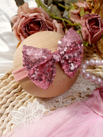 2pcs Champagne Newborn Photography Clothing Set, Baby Girls' Princess Embroidered Mesh Dress, Bowknot Lace Princess Skirt For Photo Shoot