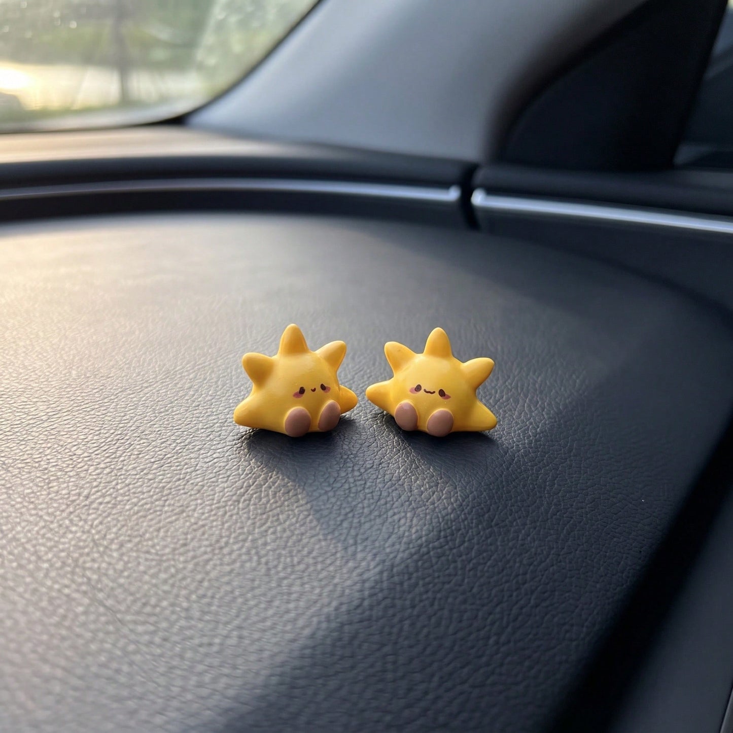 2pcs Cute Healing Small Adorable Car Ornaments DIY Decoration Accessories