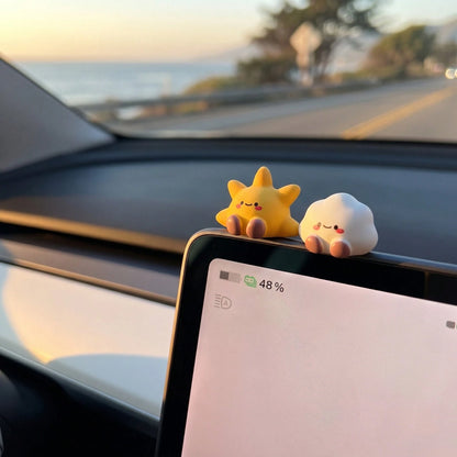 2pcs Cute Healing Small Adorable Car Ornaments DIY Decoration Accessories