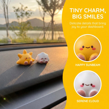 2pcs Cute Healing Small Adorable Car Ornaments DIY Decoration Accessories