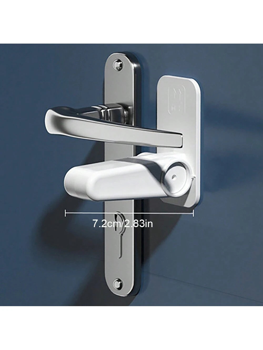 2pcs Door Knob Lock & Drawer Lock, Child Safety Lock, Anti-Pinch Hand Device, No Drill Door Lock, Pet Proof
