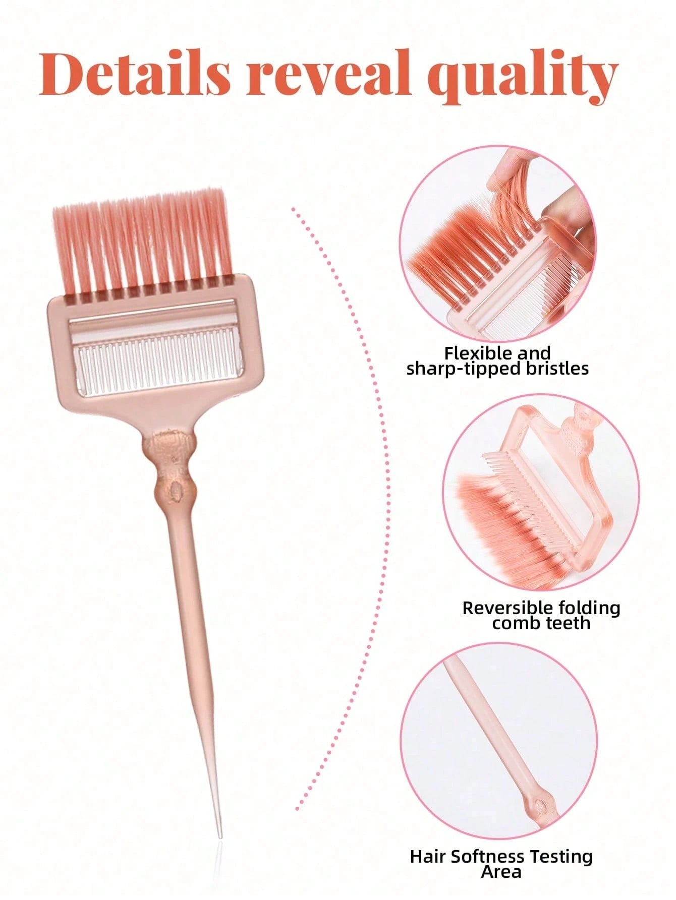 2pcs Hair Styling Tool Set, Professional Hair Dyeing Tools, Dyeing Bowl And Coloring Brush, Non-Slip Base And Non-Slip Handle Design, Easy To Clean, Reusable, Suitable For Hair Salons And Beauty Parlo