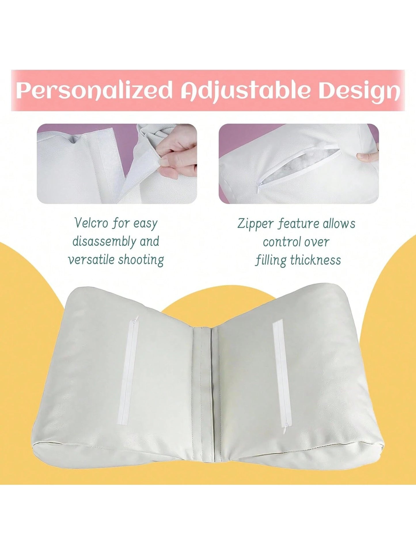 2pcs Newborn Photography Butterfly Posing Pillow Basket Filler & Positioner For Babies DIY Newborn Professional Photography Prop Baby Shower Easter Gift Things For Girls/Boys