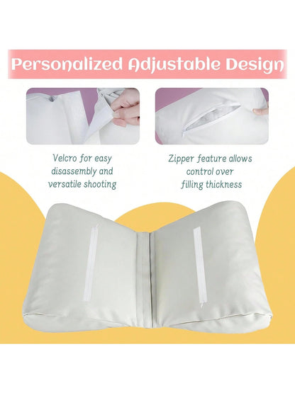 2pcs Newborn Photography Butterfly Posing Pillow Basket Filler & Positioner For Babies DIY Newborn Professional Photography Prop Baby Shower Easter Gift Things For Girls/Boys