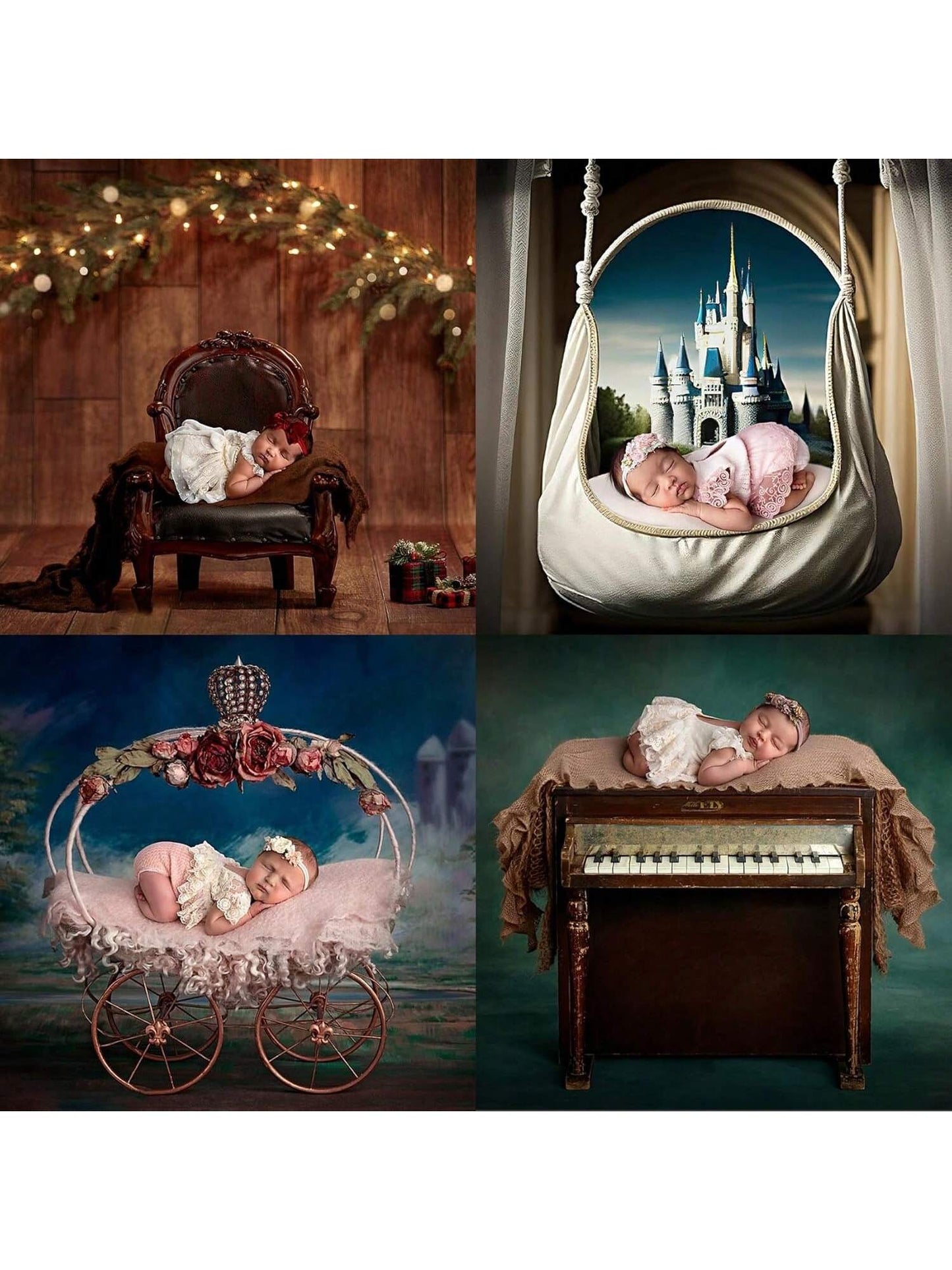 2pcs Newborn Photography Butterfly Posing Pillow Basket Filler & Positioner For Babies DIY Newborn Professional Photography Prop Baby Shower Easter Gift Things For Girls/Boys